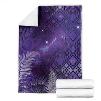 Aotearoa Taniko Matariki Blanket Cosmic Violet