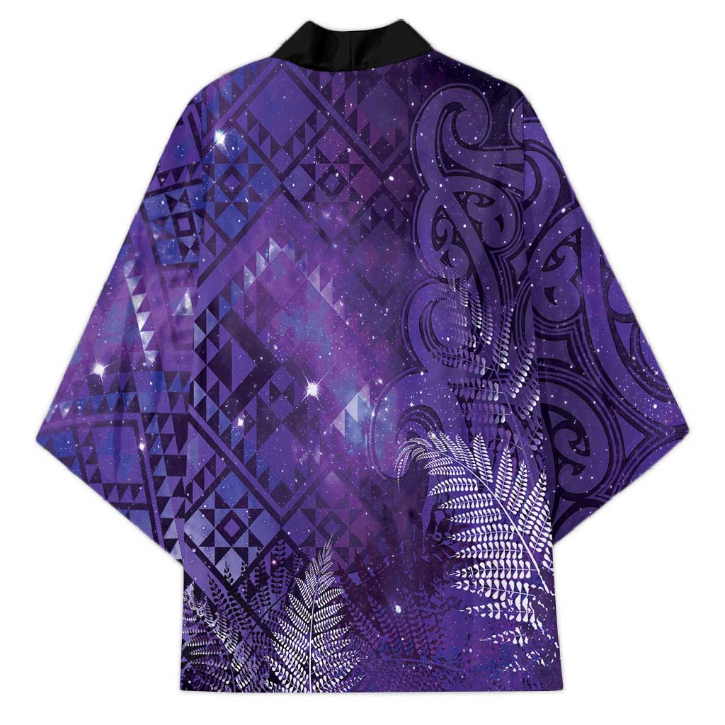 Aotearoa Taniko Matariki Kimono Cosmic Violet LT7 - Polynesian Pride