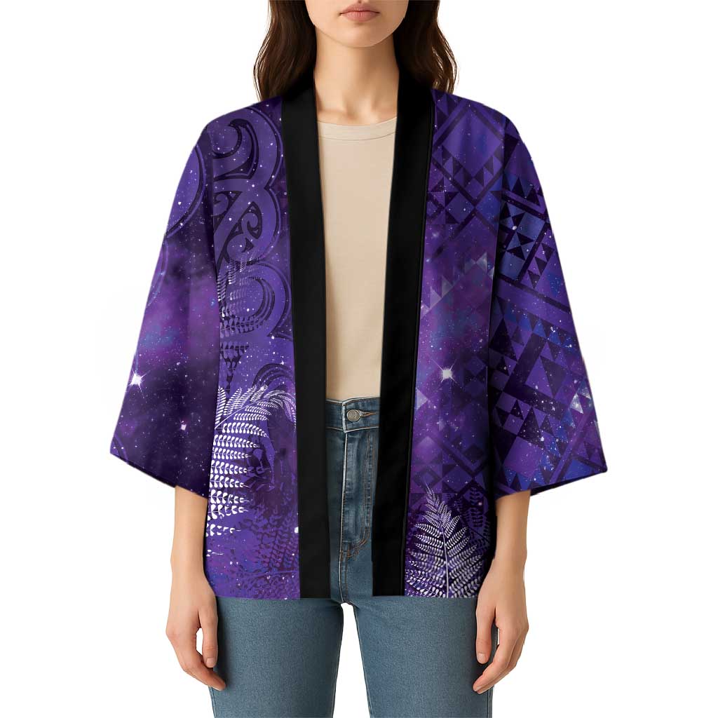 Aotearoa Taniko Matariki Kimono Cosmic Violet LT7 - Polynesian Pride