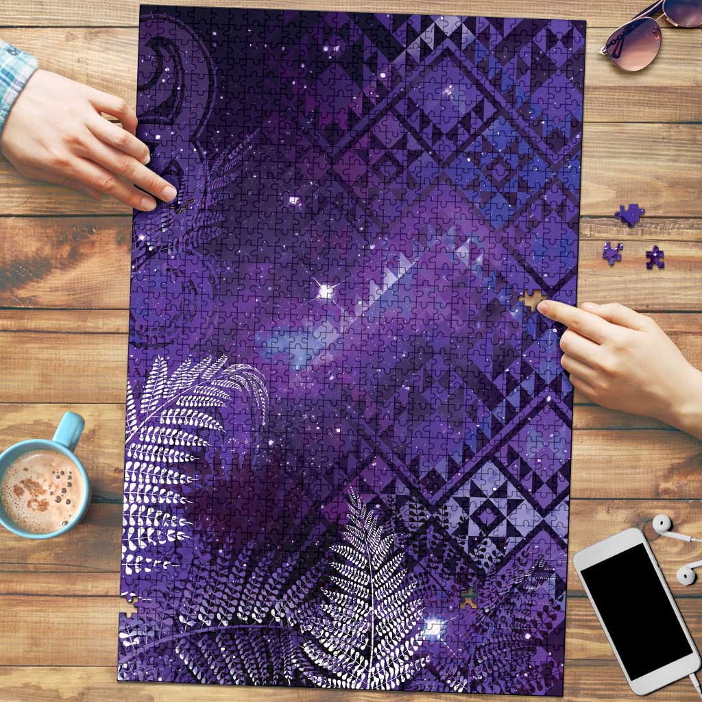 Aotearoa Taniko Matariki Puzzle Cosmic Violet