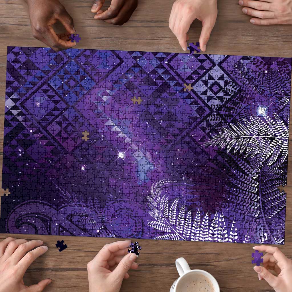 Aotearoa Taniko Matariki Puzzle Cosmic Violet