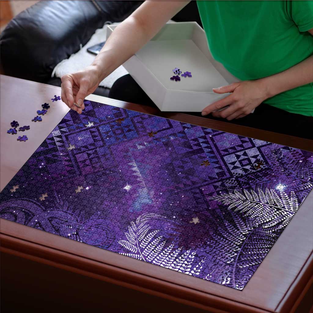 Aotearoa Taniko Matariki Puzzle Cosmic Violet