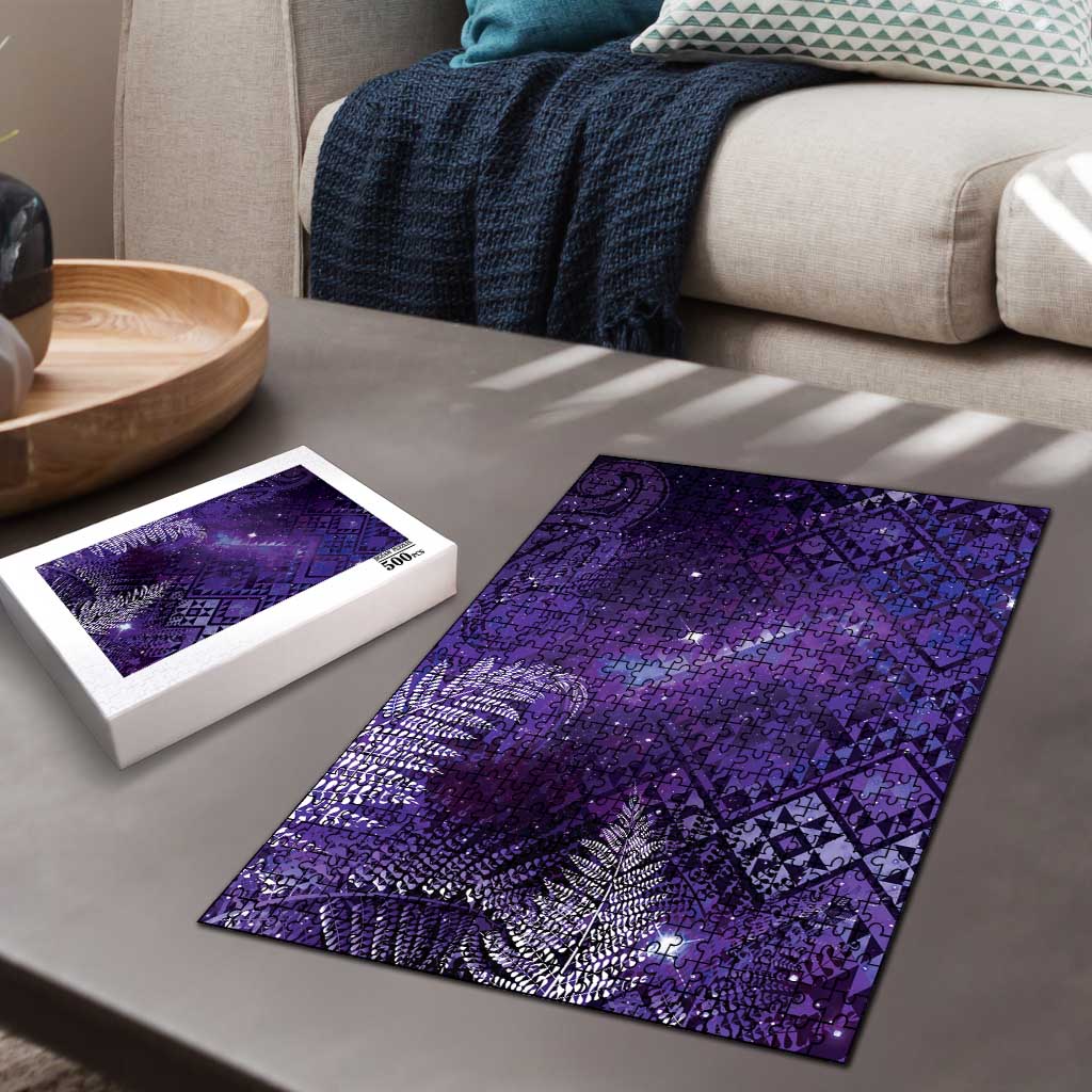 Aotearoa Taniko Matariki Puzzle Cosmic Violet