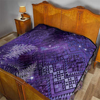 Aotearoa Taniko Matariki Quilt Cosmic Violet