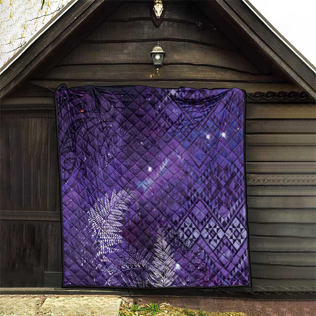 Aotearoa Taniko Matariki Quilt Cosmic Violet