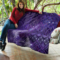 Aotearoa Taniko Matariki Quilt Cosmic Violet