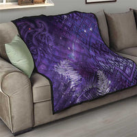 Aotearoa Taniko Matariki Quilt Cosmic Violet