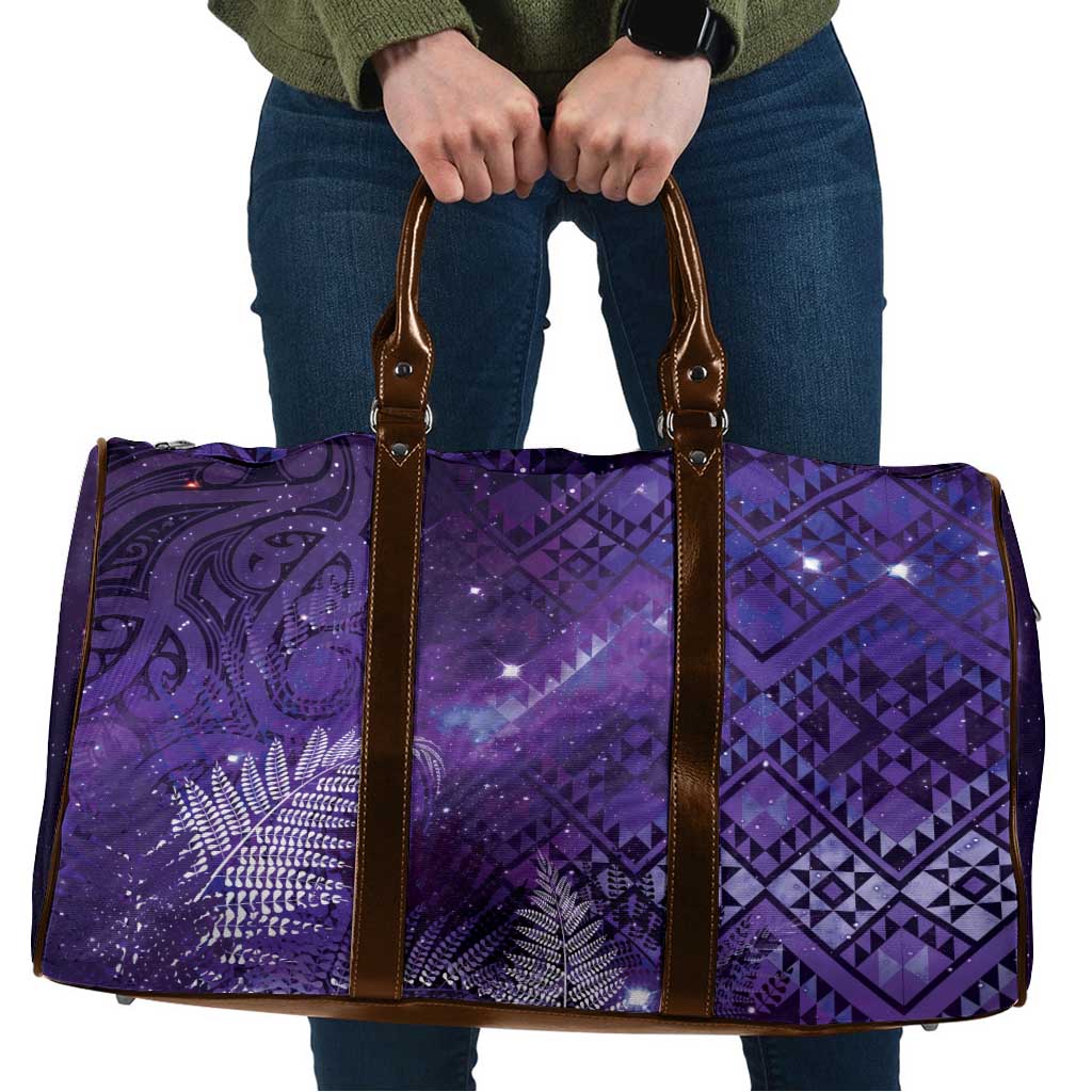 Aotearoa Taniko Matariki Travel Bag Cosmic Violet LT7 Purple - Polynesian Pride