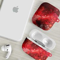 Aotearoa Taniko Matariki AirPods Case Cosmic Red