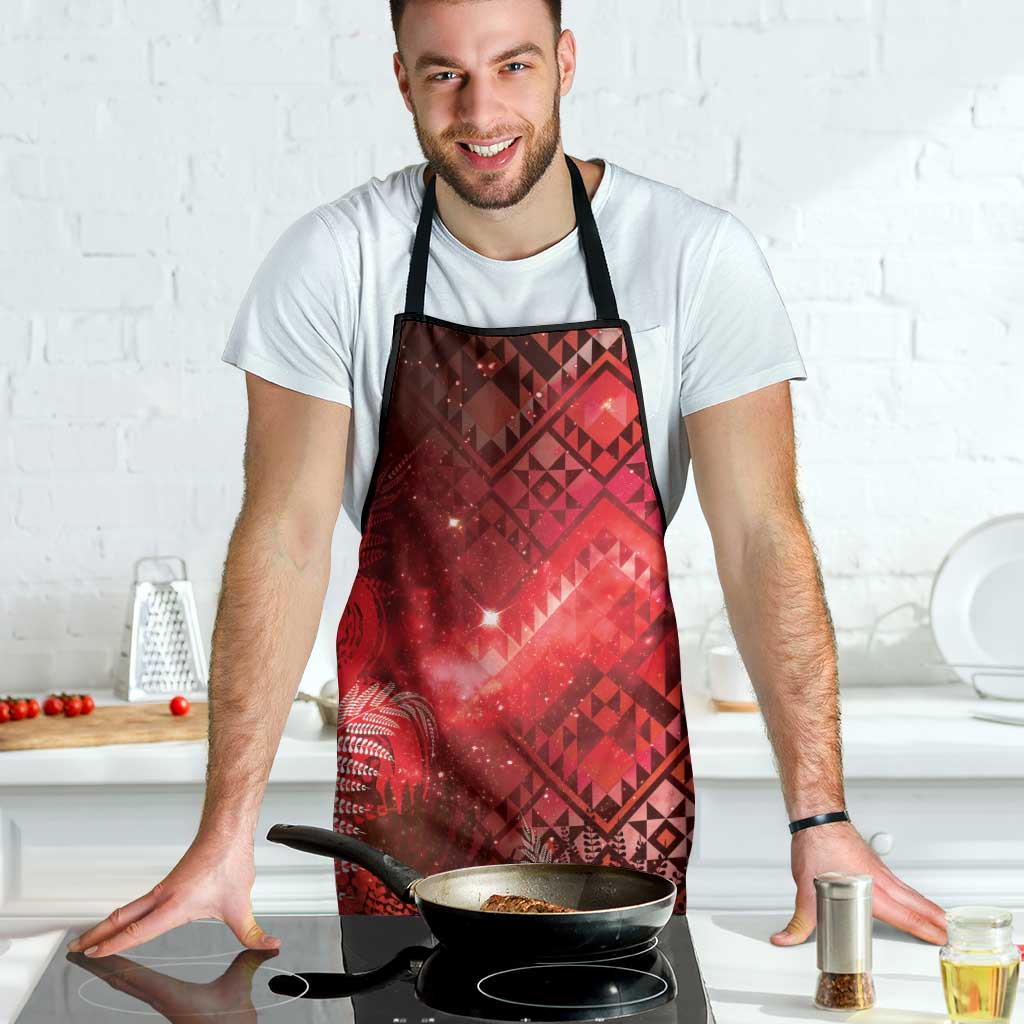 Aotearoa Taniko Matariki Apron Cosmic Red