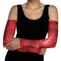 Aotearoa Taniko Matariki Arm Sleeves Cosmic Red