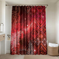 Aotearoa Taniko Matariki Bathroom Set Cosmic Red