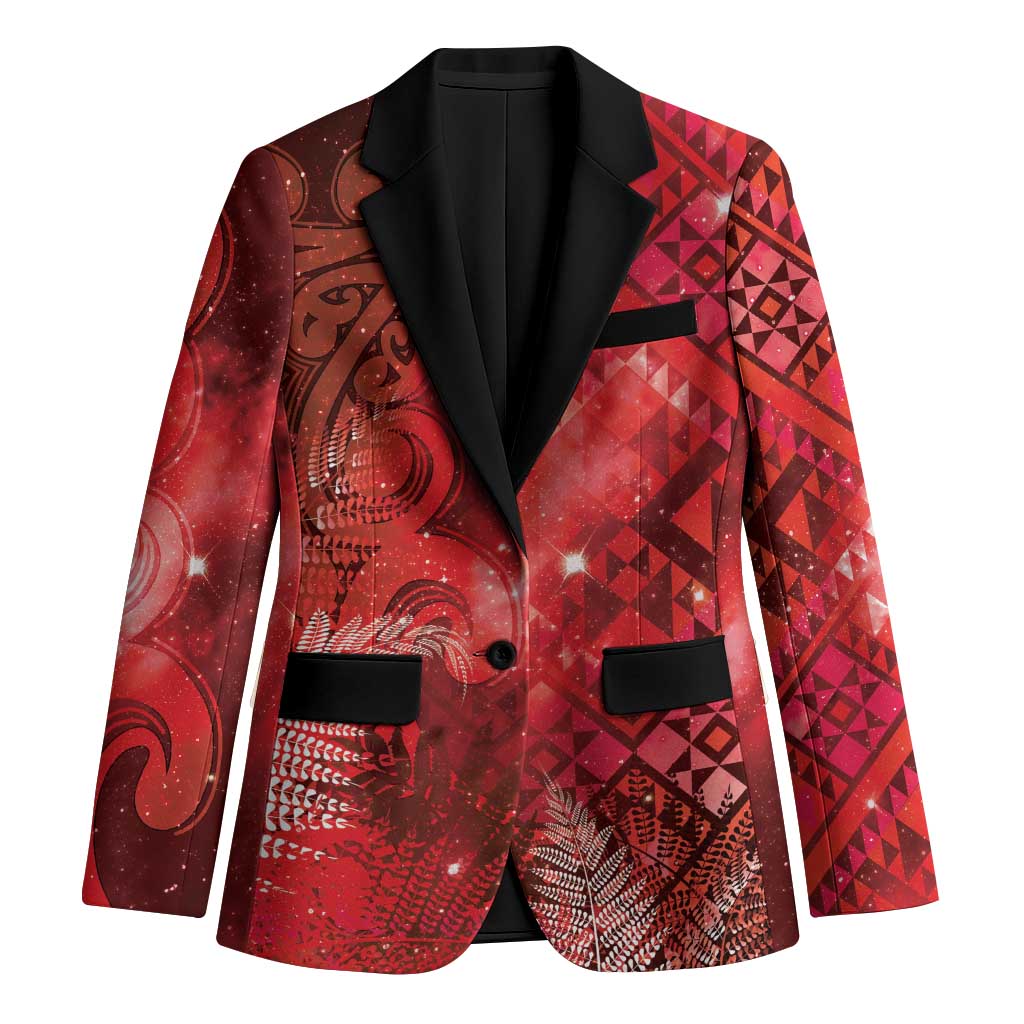 Aotearoa Taniko Matariki Blazer Cosmic Red
