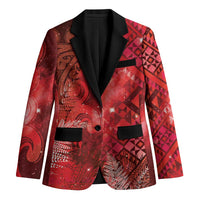 Aotearoa Taniko Matariki Blazer Cosmic Red