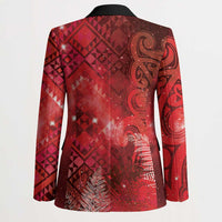Aotearoa Taniko Matariki Blazer Cosmic Red