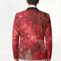 Aotearoa Taniko Matariki Blazer Cosmic Red