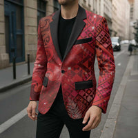 Aotearoa Taniko Matariki Blazer Cosmic Red