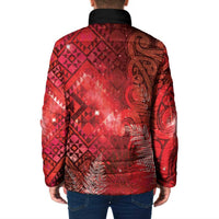 Aotearoa Taniko Matariki Padded Jacket Cosmic Red