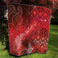 Aotearoa Taniko Matariki Quilt Cosmic Red LT7 - Polynesian Pride