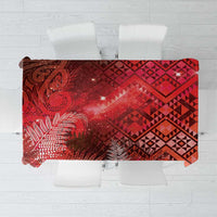 Aotearoa Taniko Matariki Tablecloth Cosmic Red