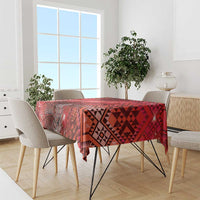Aotearoa Taniko Matariki Tablecloth Cosmic Red