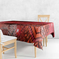 Aotearoa Taniko Matariki Tablecloth Cosmic Red