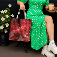 Aotearoa Taniko Matariki Tote Bag Cosmic Red