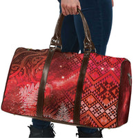 Aotearoa Taniko Matariki Travel Bag Cosmic Red LT7 - Polynesian Pride