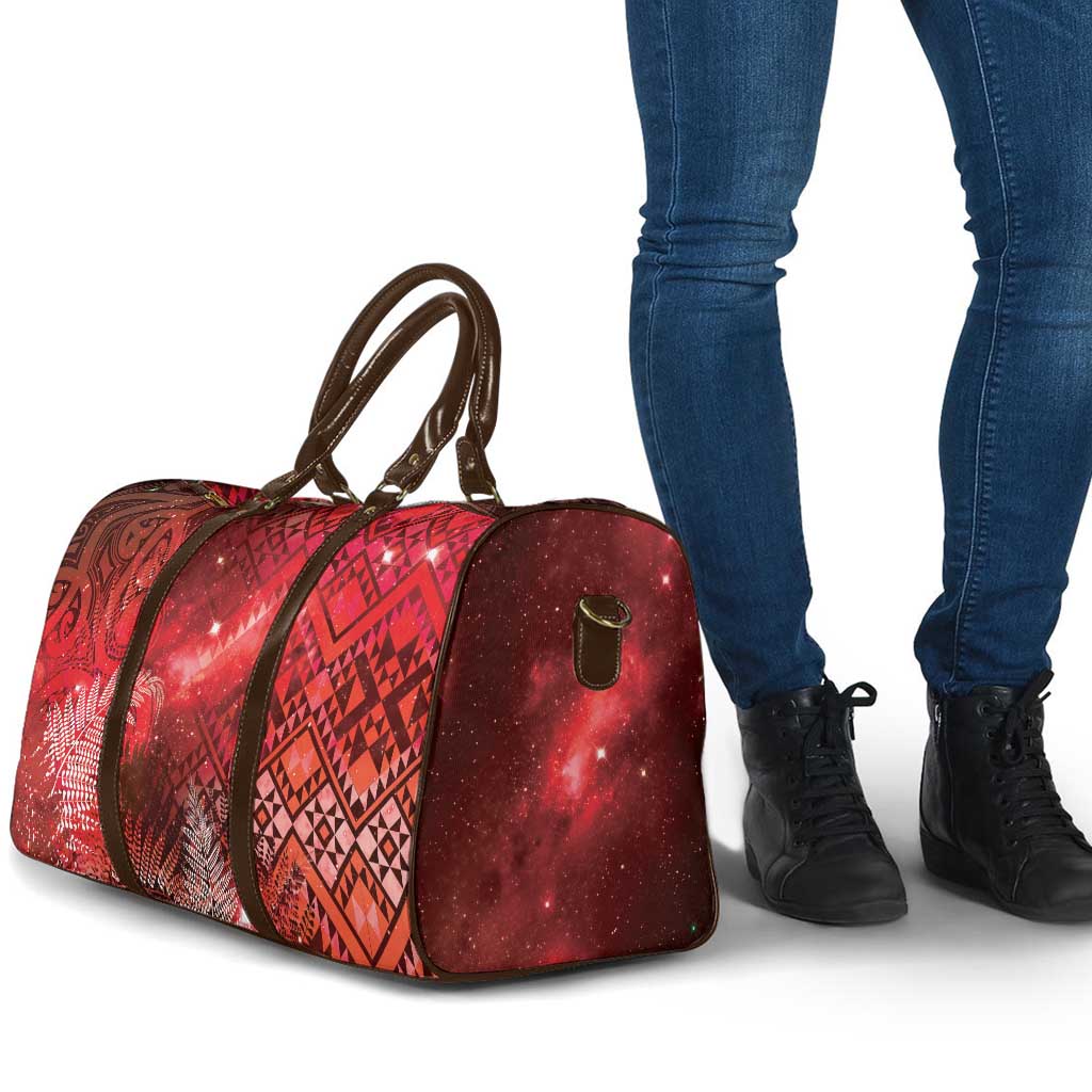 Aotearoa Taniko Matariki Travel Bag Cosmic Red LT7 - Polynesian Pride