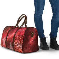 Aotearoa Taniko Matariki Travel Bag Cosmic Red LT7 - Polynesian Pride
