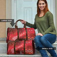 Aotearoa Taniko Matariki Travel Bag Cosmic Red LT7 - Polynesian Pride