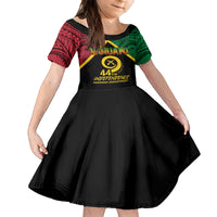 Vanuatu 44th Independence Anniversary Family Matching Summer Maxi Dress and Hawaiian Shirt LT7 Daughter's Dress Colorful - Polynesian Pride