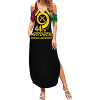 Vanuatu 44th Independence Anniversary Family Matching Summer Maxi Dress and Hawaiian Shirt LT7 Mom's Dress Colorful - Polynesian Pride