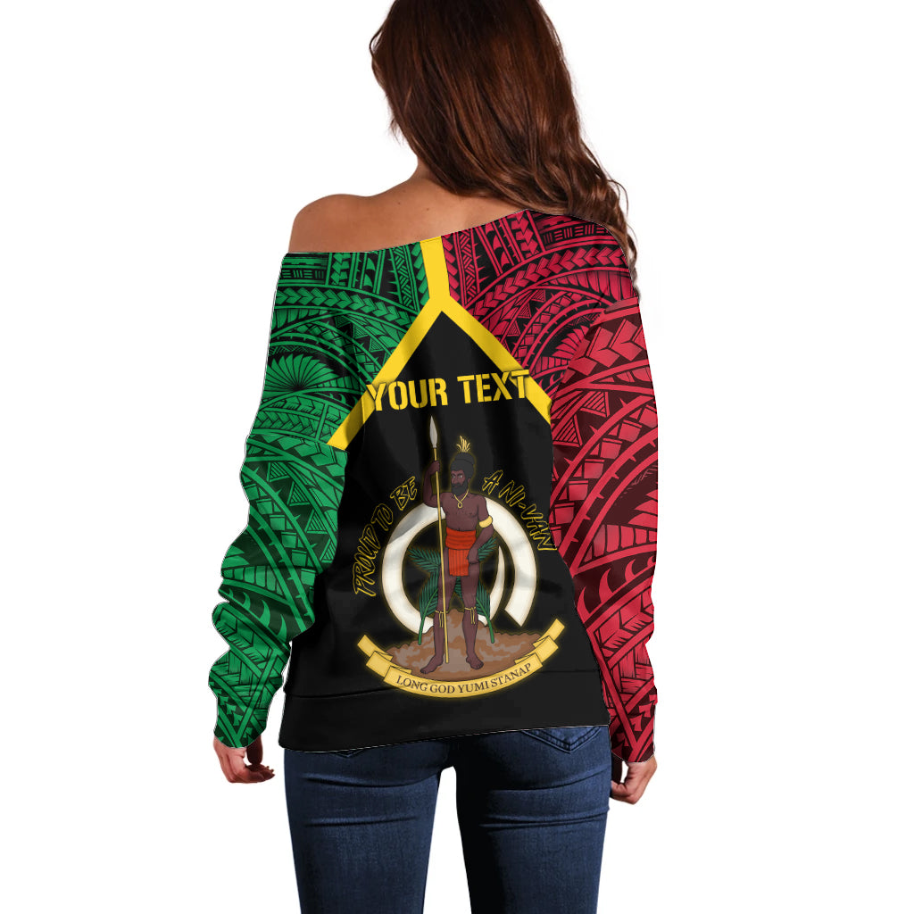 Vanuatu 44th Independence Anniversary Off Shoulder Sweater