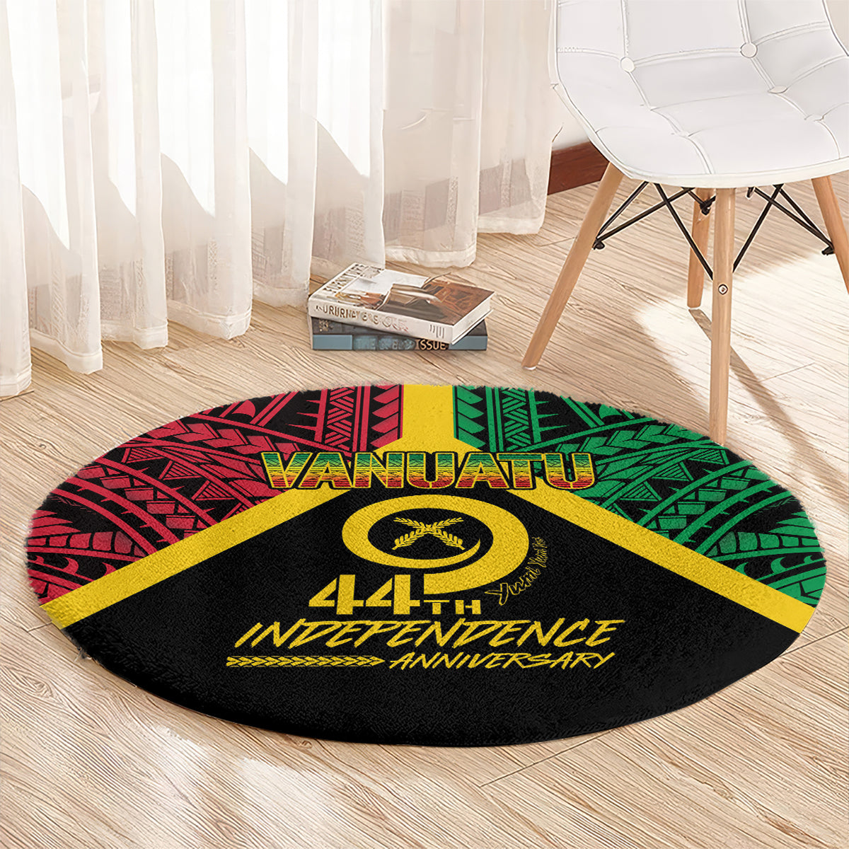 Vanuatu 44th Independence Anniversary Round Carpet