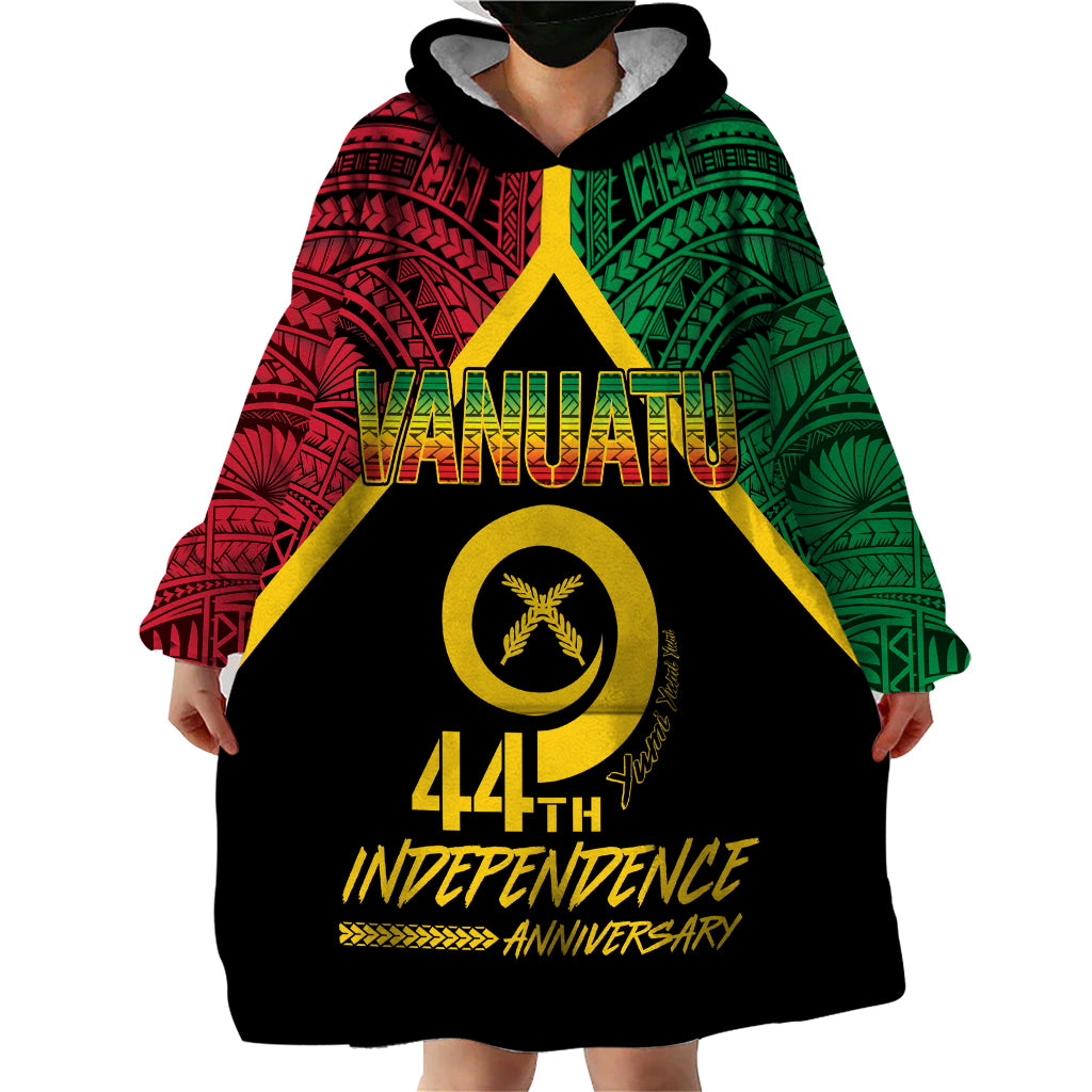 Vanuatu 44th Independence Anniversary Wearable Blanket Hoodie LT7 - Polynesian Pride