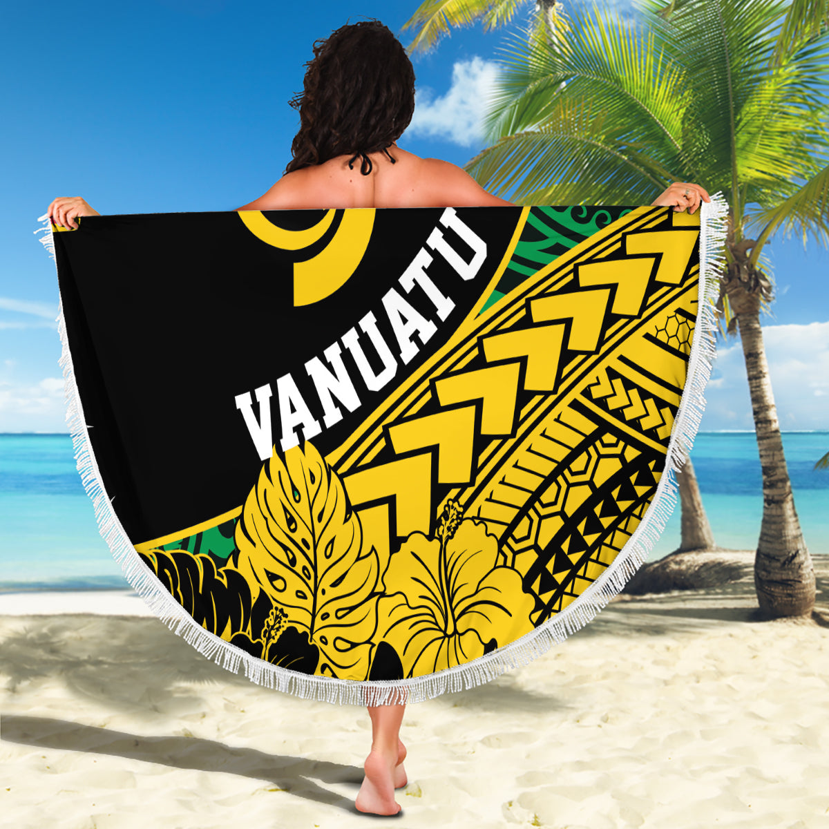 Vanuatu Independence Day Yumi 44 Beach Blanket