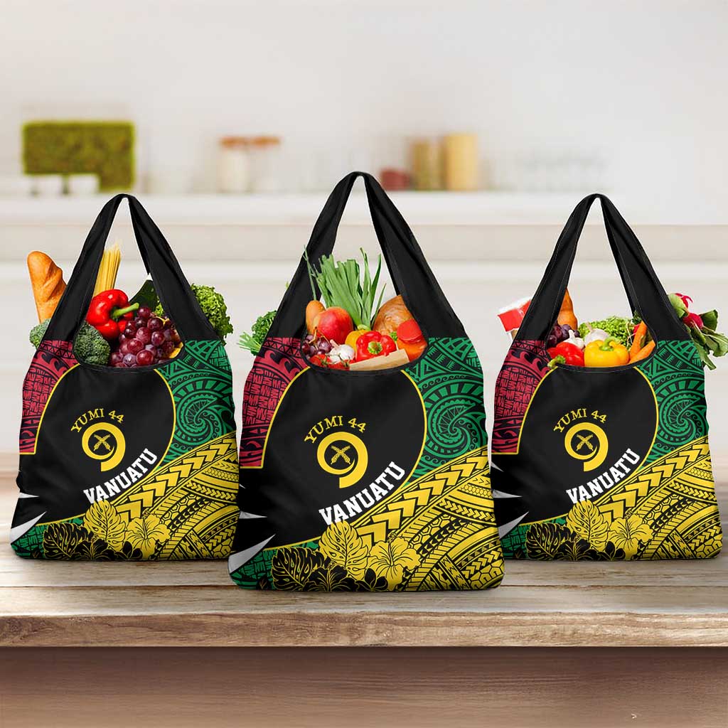 Vanuatu Independence Day Yumi 44 Grocery Bag LT7 3-pack One Size Colorful - Polynesian Pride