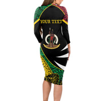 Vanuatu Independence Day Yumi 44 Long Sleeve Bodycon Dress