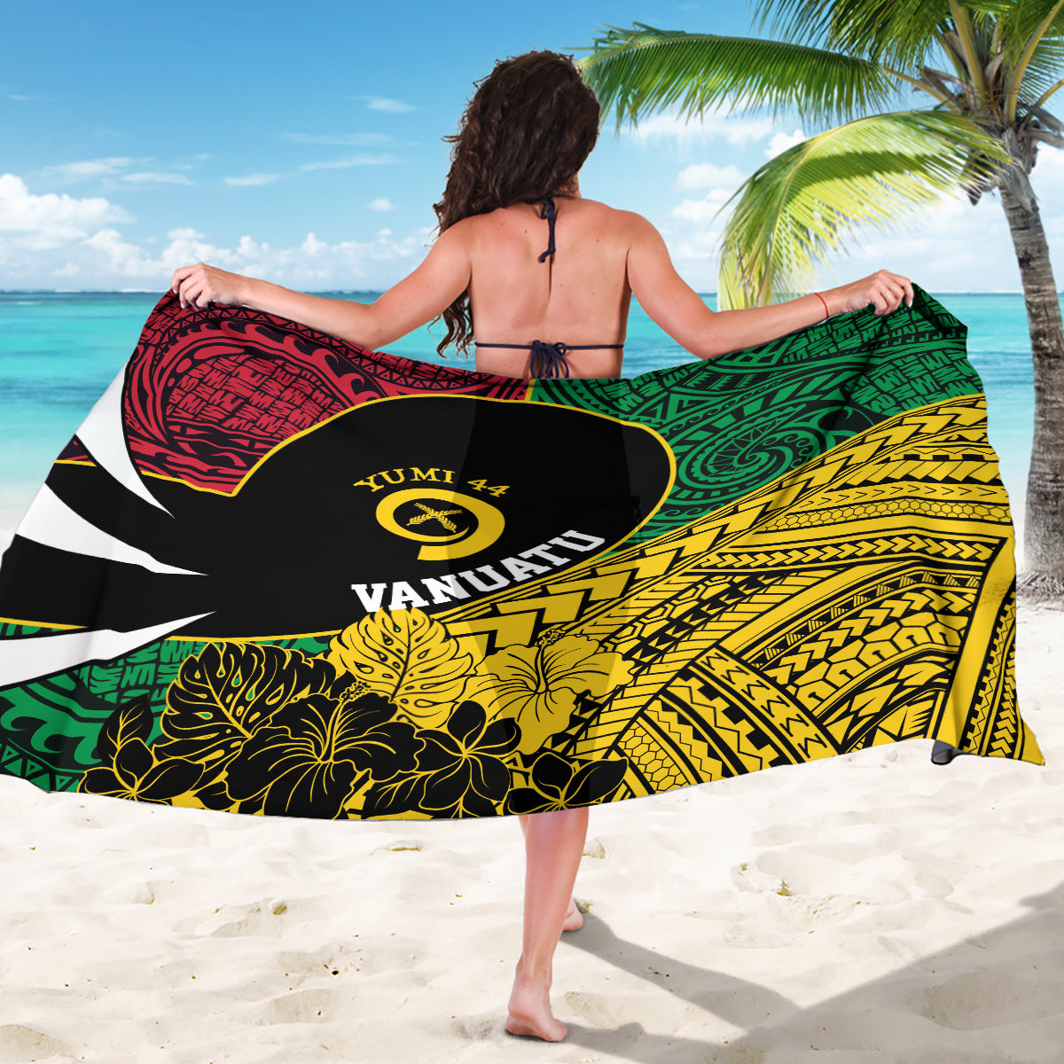 Vanuatu Independence Day Yumi 44 Sarong LT7 - Polynesian Pride