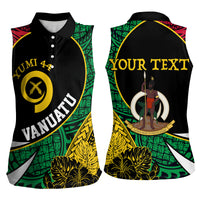 Vanuatu Independence Day Yumi 44 Women Sleeveless Polo Shirt LT7 - Polynesian Pride