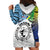 Malampa Fiji Day Hoodie Dress Gradient Style