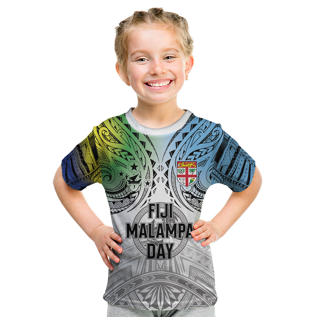 Malampa Fiji Day Kid T Shirt Gradient Style