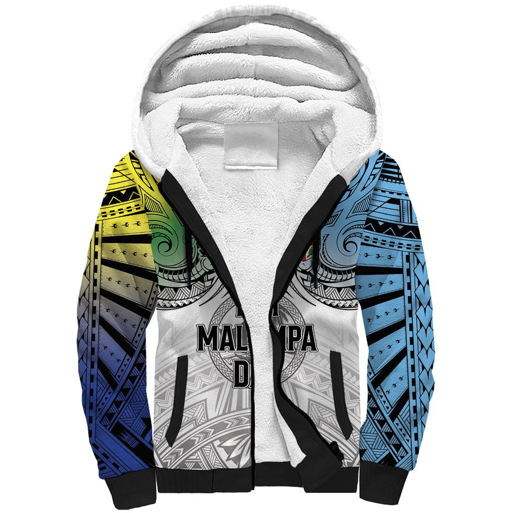 Malampa Fiji Day Sherpa Hoodie Gradient Style