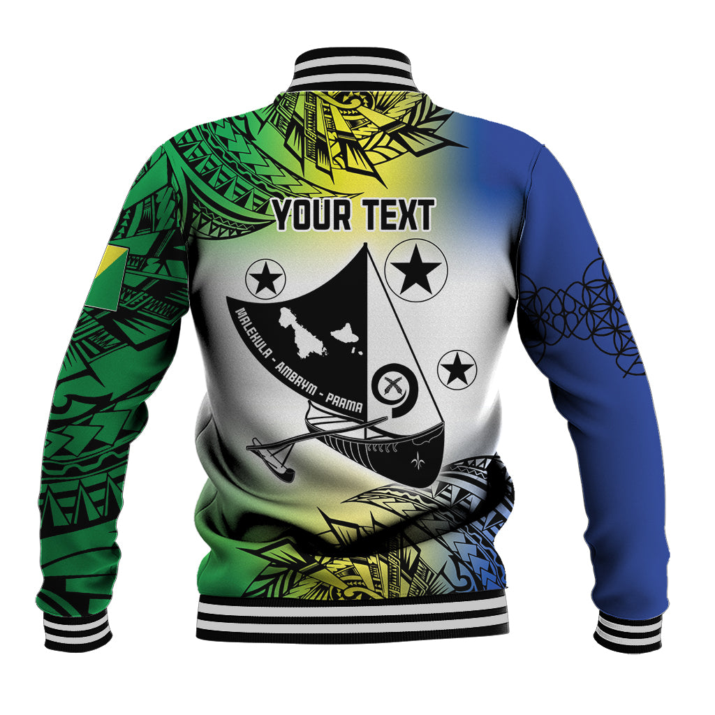 Malampa Day Baseball Jacket Emblem Gradient Style LT7 - Polynesian Pride