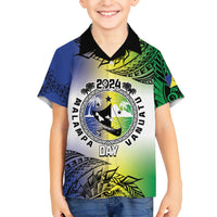 Malampa Day Kid Hawaiian Shirt Emblem Gradient Style LT7 Kid Colorful - Polynesian Pride