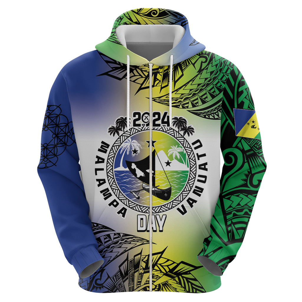 Malampa Day Zip Hoodie Emblem Gradient Style