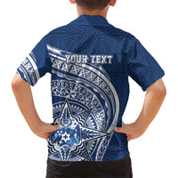 Tonga Queen Salote College Personalized Kid Hawaiian Shirt Ngatu Tokelaufeletoa Motifs