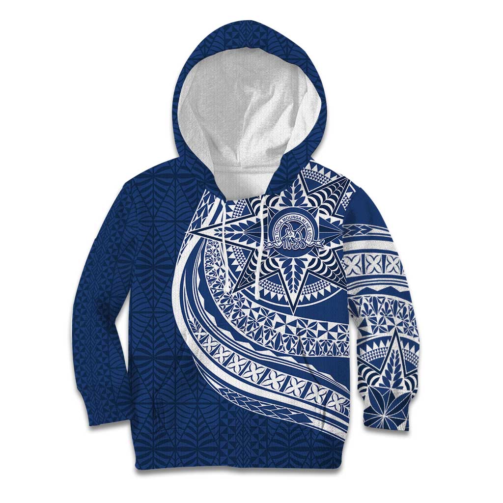 Tonga Queen Salote College Personalized Kid Hoodie Ngatu Tokelaufeletoa Motifs