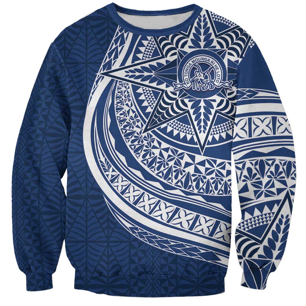 Tonga Queen Salote College Personalized Sweatshirt Ngatu Tokelaufeletoa Motifs